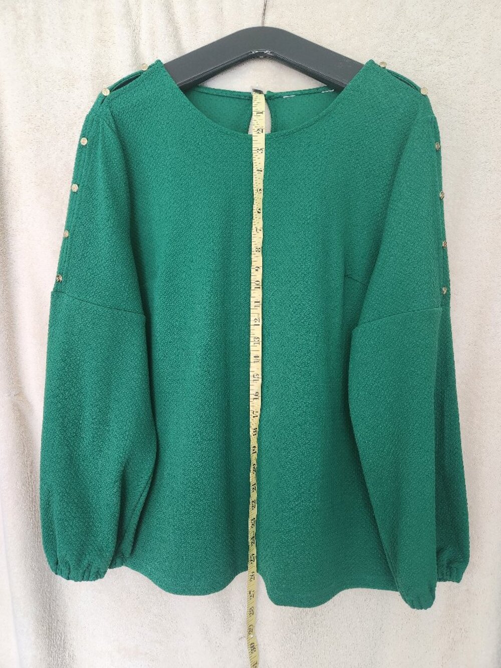 Emerald Green Blouse XL